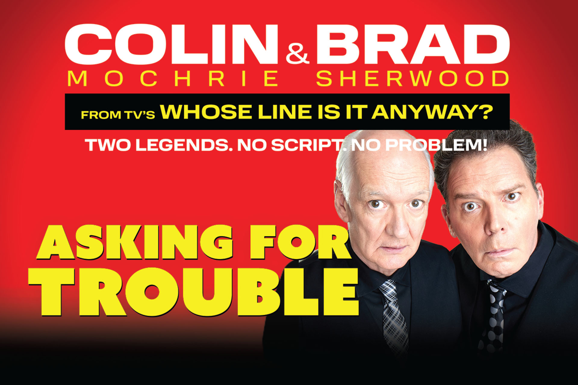 Colin Mochrie & Brad Sherwood at the Effingham Performance Center